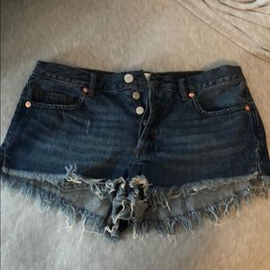 Free People denim cutoff shorts